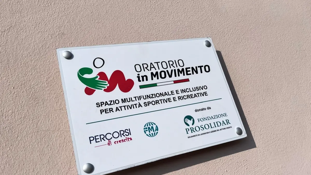 Inaugurazione oratorio Fma Prosolidar