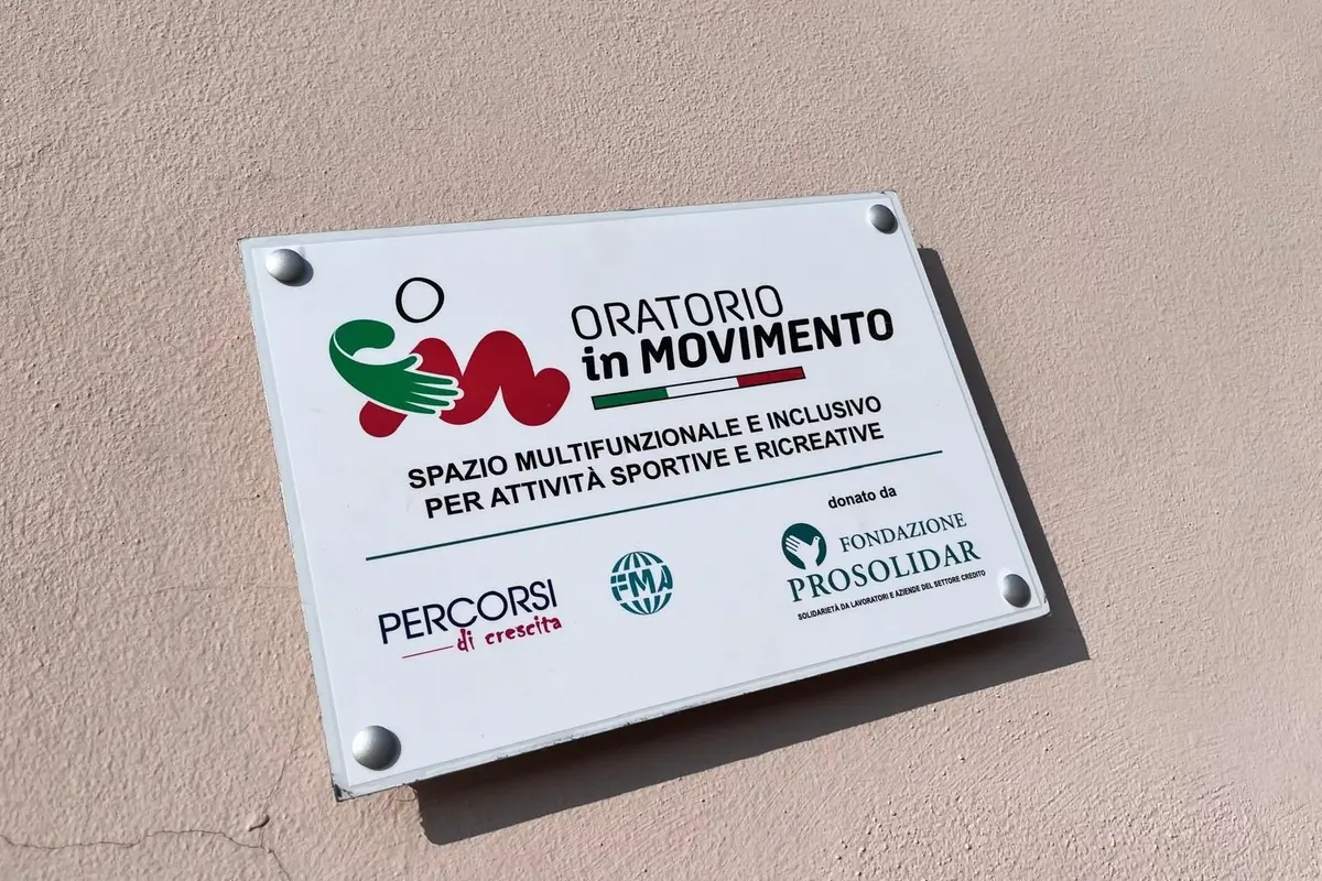 Inaugurazione oratorio Fma Prosolidar