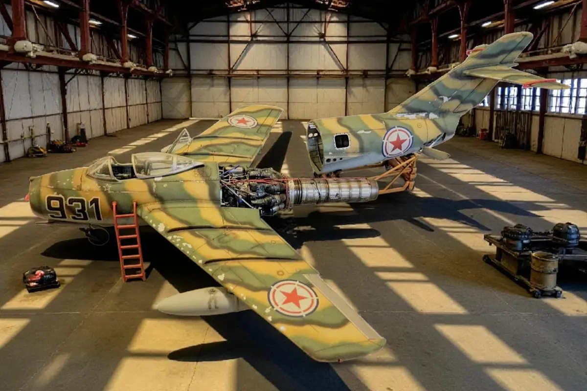 <p>Un MIG-15 (Modello scala 1/48&nbsp;di Valter Vaudagna)</p>\\n