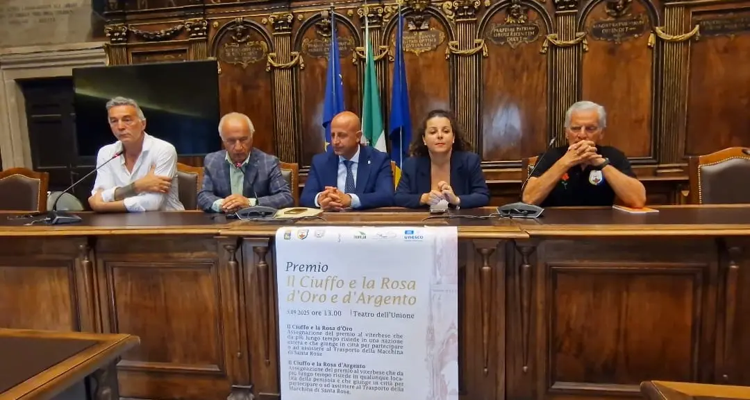 Viterbo premia con Ciuffo e Rosa i suoi figli emigrati