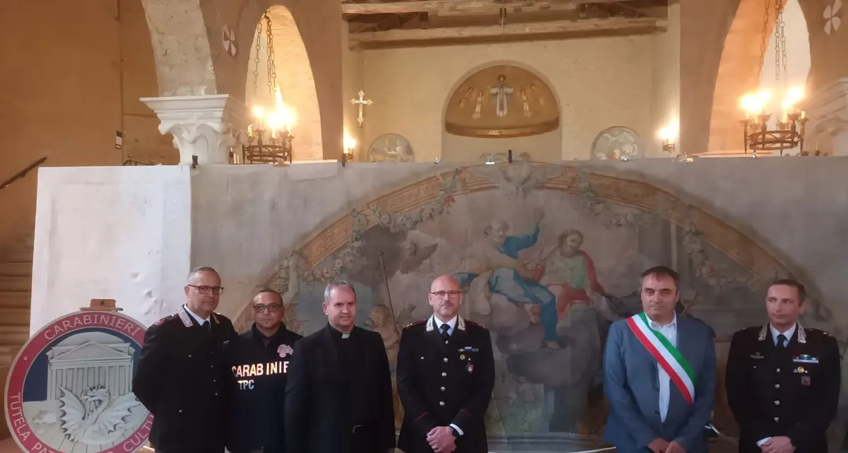 Restituito alla diocesi di Civita Castellana, dipinto del ’700 trafugato