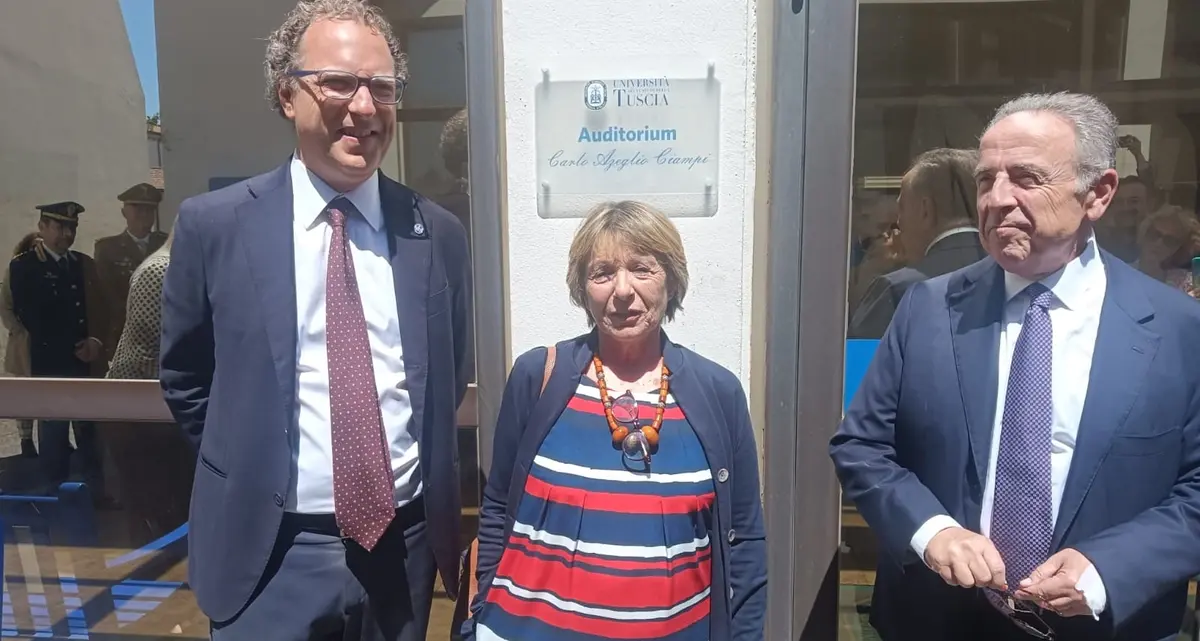 L’auditorium dell’Unitus è stato intitolato a Carlo Azeglio Ciampi