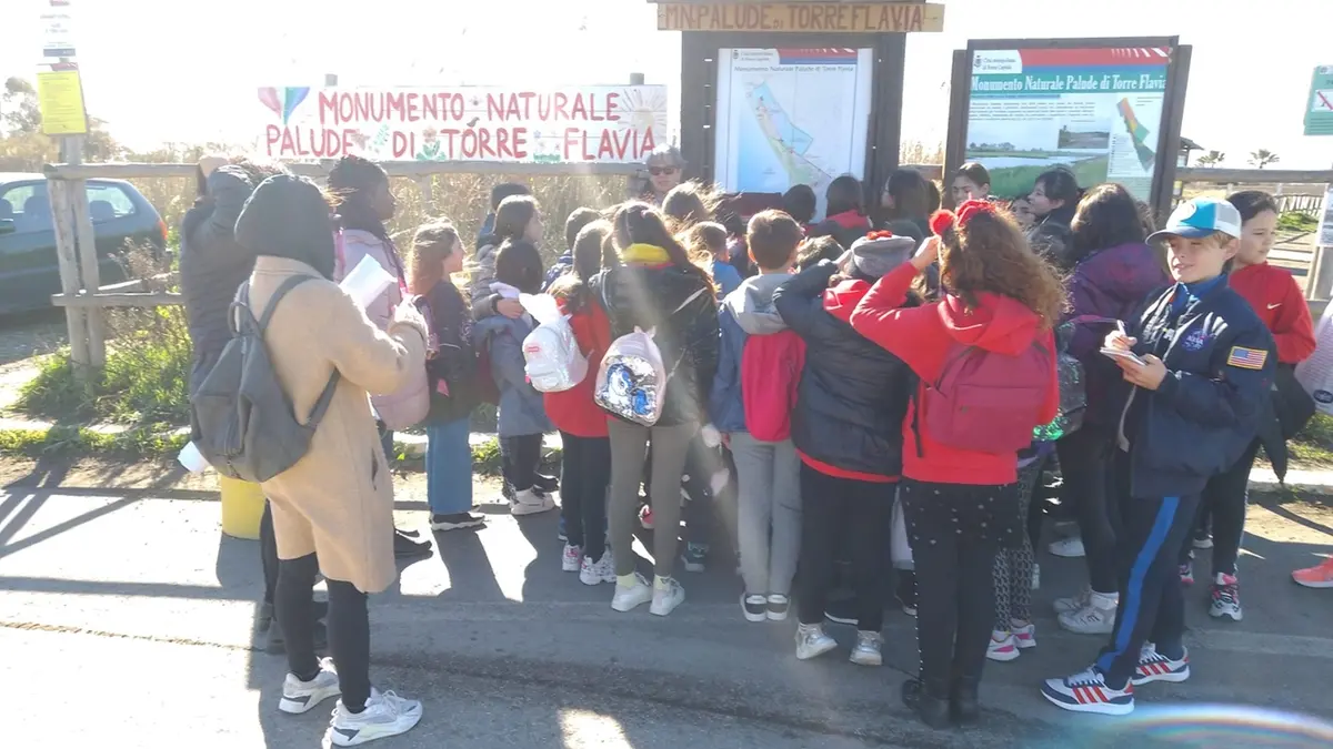 Le attività alla Palude di Torre Flavia a opera di Scuolambiente e delle associazioni di volontariato del territorio
