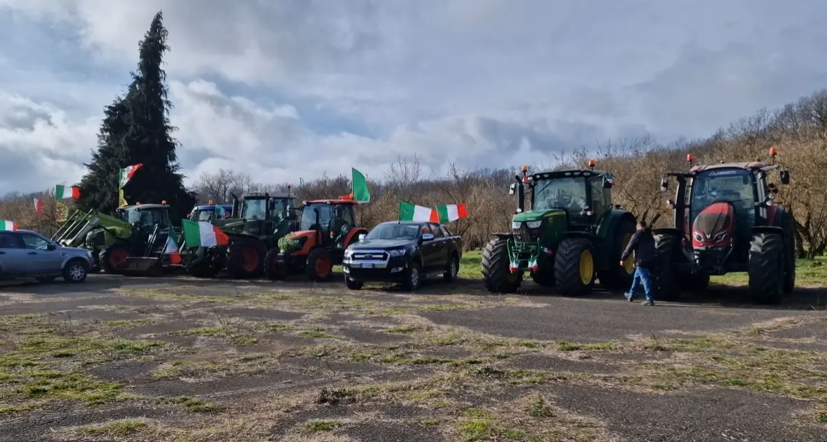 Doppio presidio degli agricoltori della Tuscia