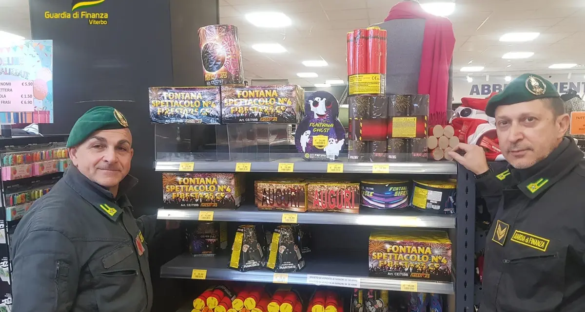 Viterbo: maxi sequestro di fuochi d’artificio