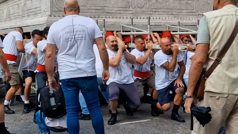 Macchina di Santa Rosa, tutto liscio nella prova di portabilità di Dies Natalis