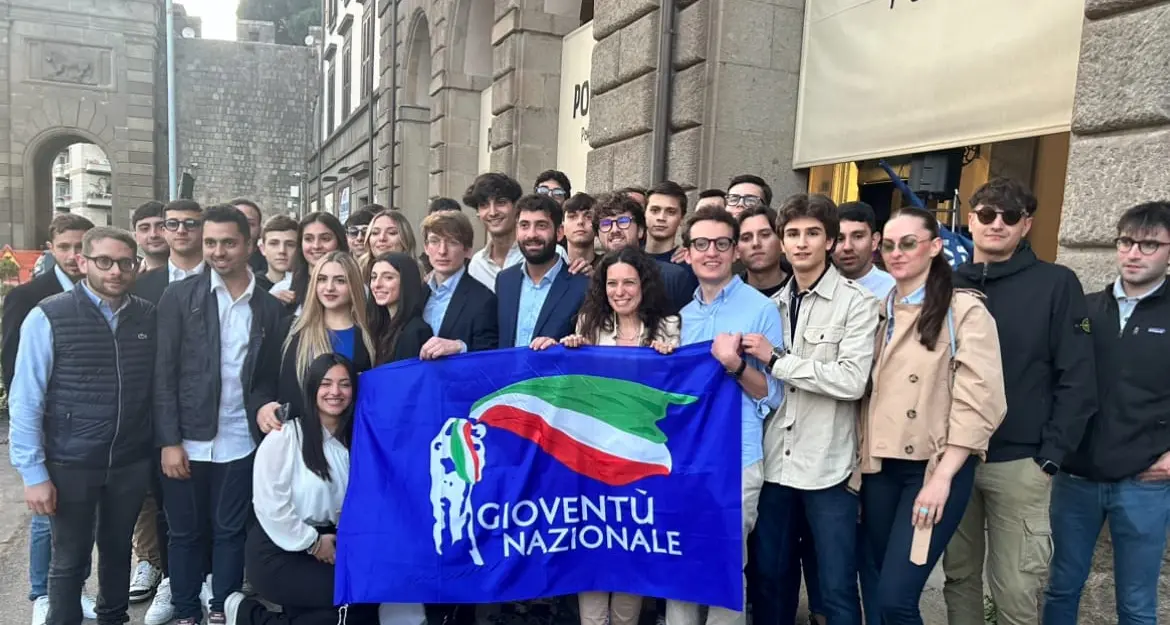 Gioventù nazionale a sostegno della Sberna