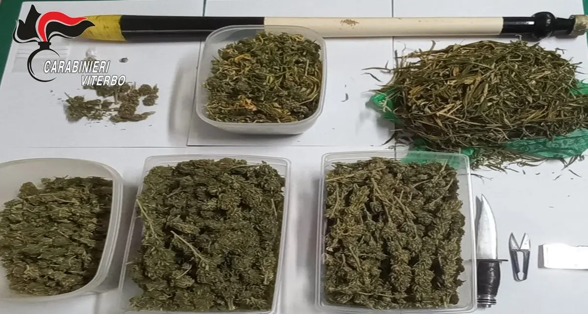 Trovato con oltre un chilo di marijuana, arrestato 49enne